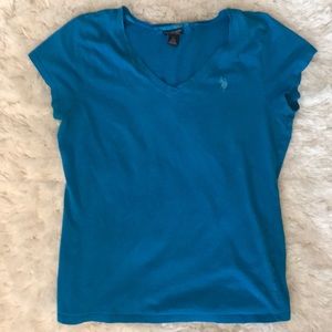 Blue Children’s US Polo Assn V-neck T-shirt